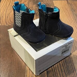 Robeez first kicks Maddox navy blue booties